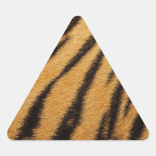 Tiger Fur Stripes Triangle Sticker