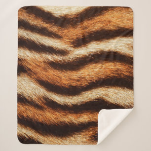 tiger fur texture sherpa blanket