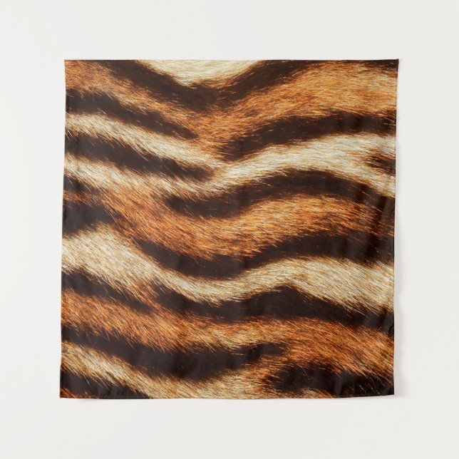 tiger fur texture tapestry (Front)