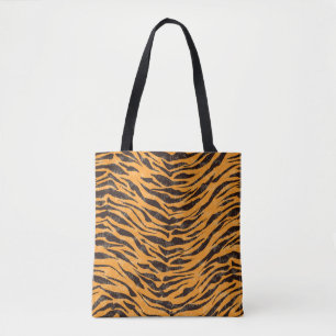 Tiger fur, tiger skin, animal skin pattern tote bag