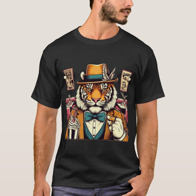 Tiger Gentlemen: The Master of Milkshake T-Shirt (Front)