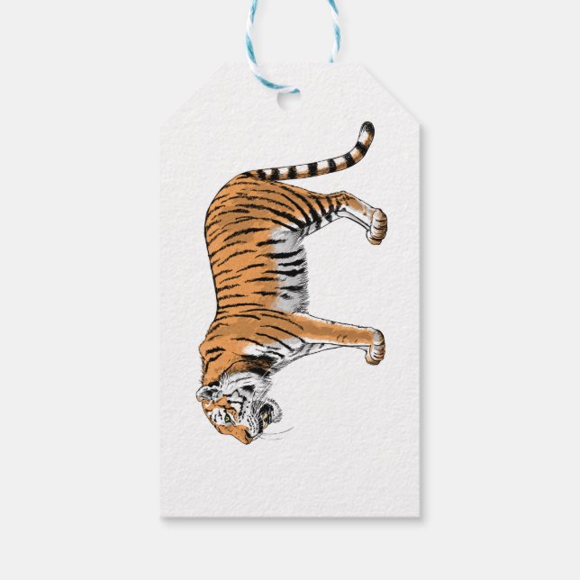 Tiger Gift Tags (Back)