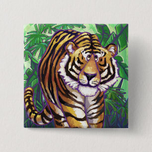 Tiger Gifts & Accessories 15 Cm Square Badge