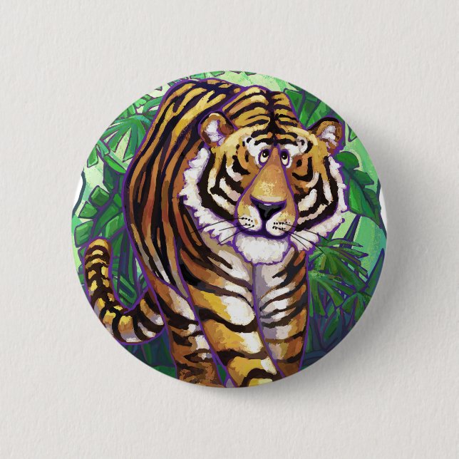Tiger Gifts & Accessories 6 Cm Round Badge (Front)
