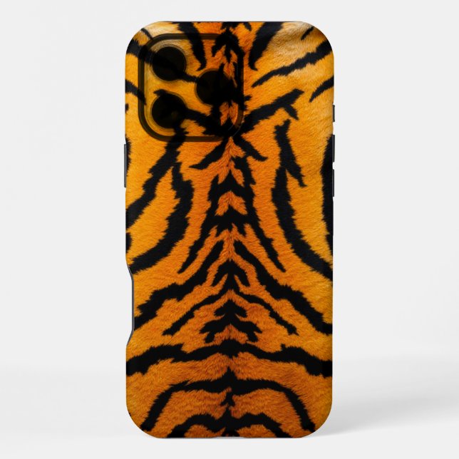  Tiger Glow leather iPhone Case (Back)