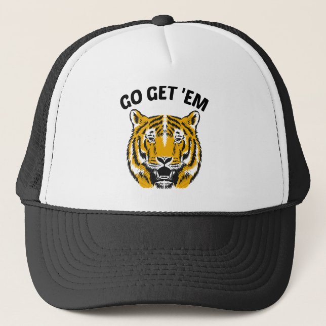 TIGER GO GET 'EM TRUCKER HAT (Front)
