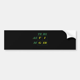 Tiger Goat Woods Masters Bumper Sticker