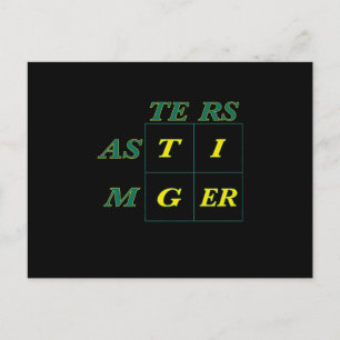 Tiger Goat Woods Masters Holiday Postcard