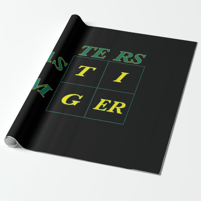 Tiger Goat Woods Masters Wrapping Paper (Unrolled)