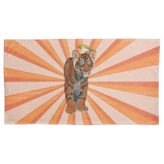 TIGER & GOLDEN BIRD PILLOWCASE