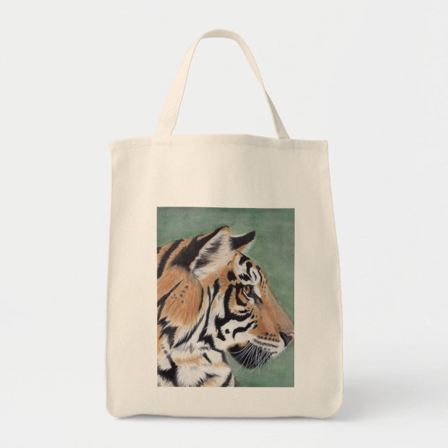 Tiger Grocery Canvas Tote Bag (Front)