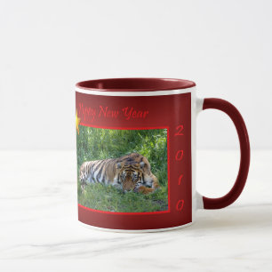 TIGER HAPPY NEW YEAR - CHINESE NEW YEAR 2010 TIGER MUG