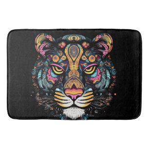 Tiger Head Bath Mat