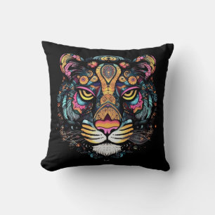 Tiger Head Cushion