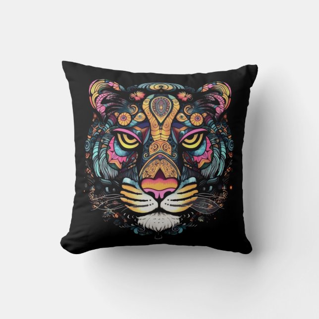 Tiger Head  Cushion (Front)