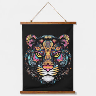 Tiger Head  Hanging Tapestry