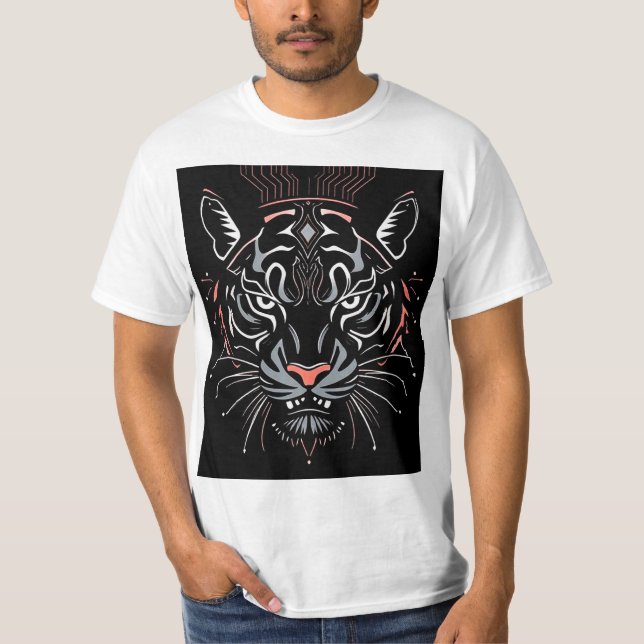 Tiger head illustration T-Shirt (Front)