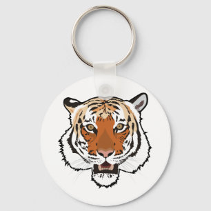Tiger head key ring