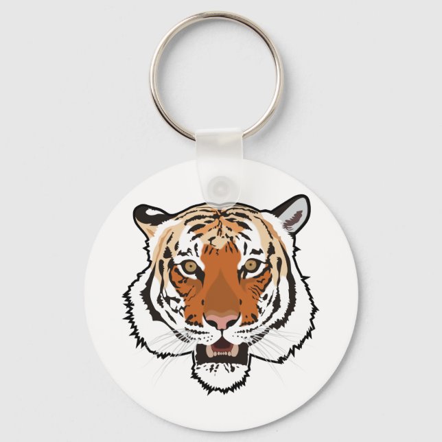 Tiger head key ring (Front)