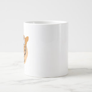 Tiger Head Large Coffee Mug