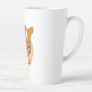 Tiger Head Latte Mug