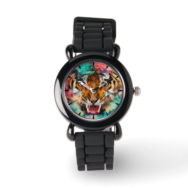 Tiger Head Monogram Watch (Front)