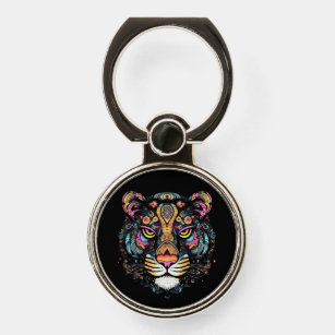Tiger Head  Phone Ring Stand