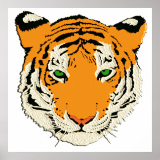 TIGER HEAD POSTER