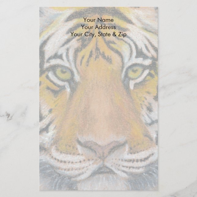 Tiger Head Stationery (Front)