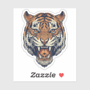 Tiger Head Sticker
