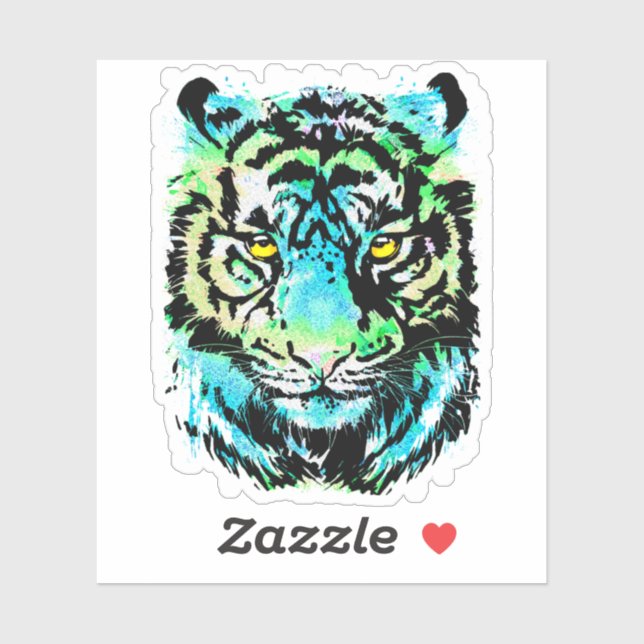 Tiger head sticker - Tiger Sticker (Sheet)