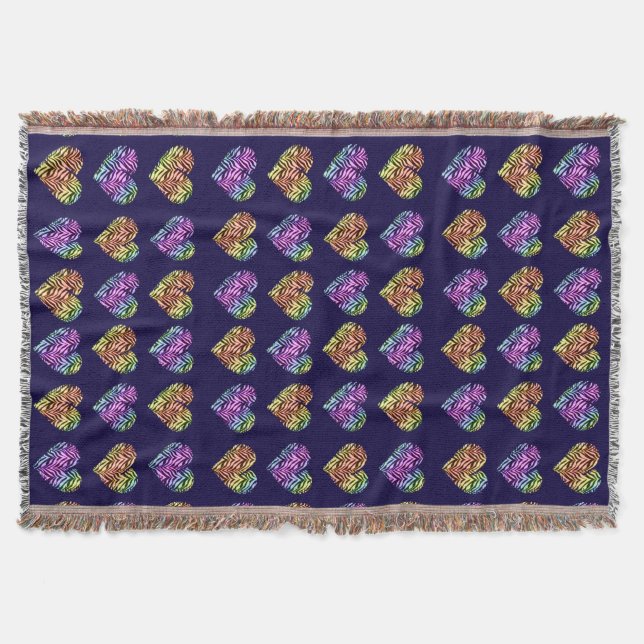 Tiger Heart 2 Throw Blanket (Front)