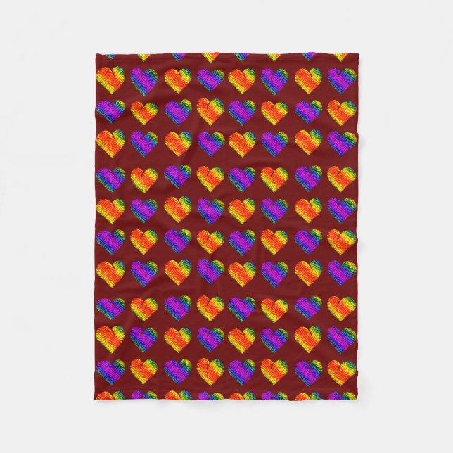 Tiger Heart 3 Fleece Blanket (Front)