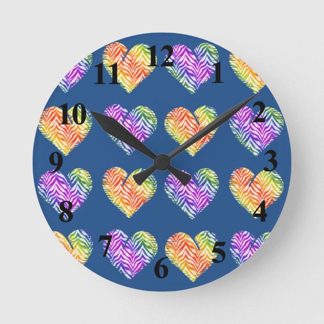 Tiger Heart 4 Round Clock (Front)