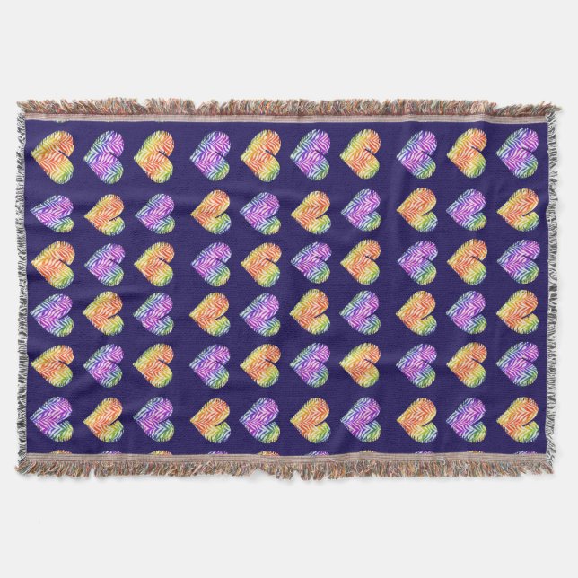 Tiger Heart 4 Throw Blanket (Front)