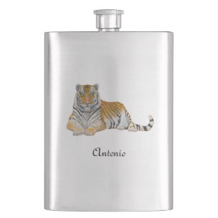 Tiger Hip Flask