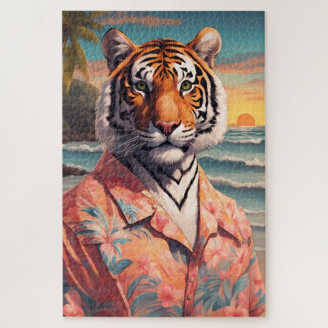 Tiger Holiday Jigsaw Puzzle (Vertical)
