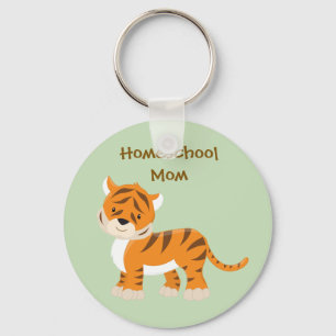 Tiger Homeschool Mom Key Ring