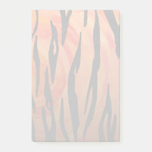 Tiger Hot orange and Black Print Post-it Notes
