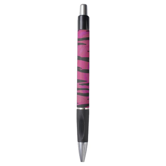 Tiger Hot Pink and Black Print (Front Vertical)