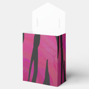 Tiger Hot Pink and Black Print Favour Box