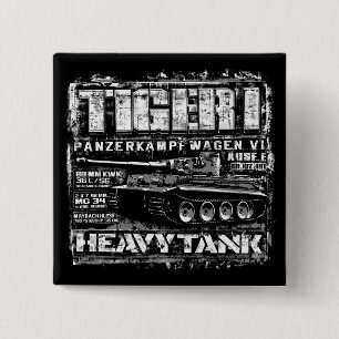 Tiger I 15 Cm Square Badge