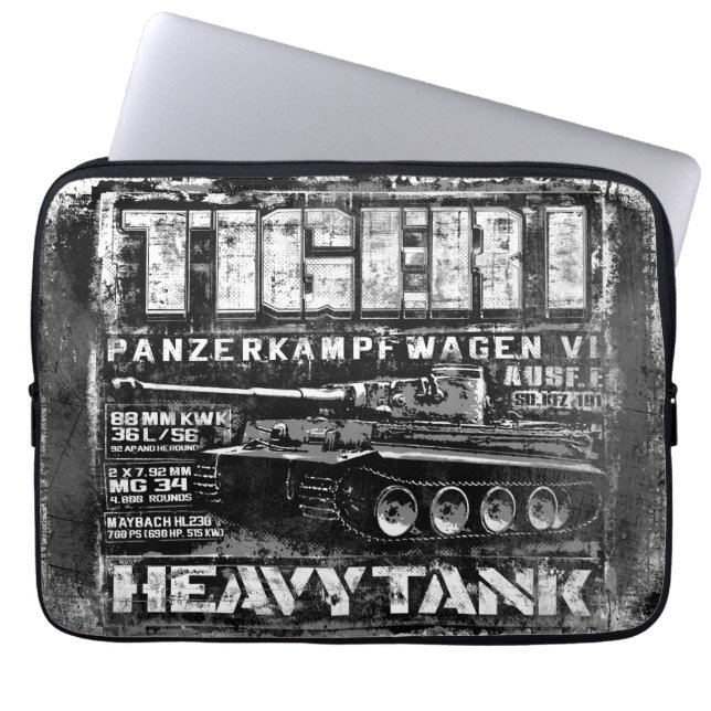 Tiger I Laptop Sleeve (Front)