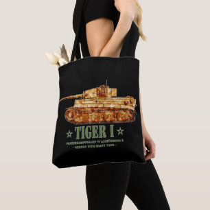 Tiger I World War Two German Heavy Tank Panzer WW2 Tote Bag