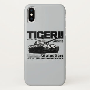 Tiger II Doodle Portable Speaker iPhone X Case