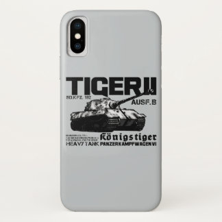 Tiger II Doodle Portable Speaker iPhone X Case