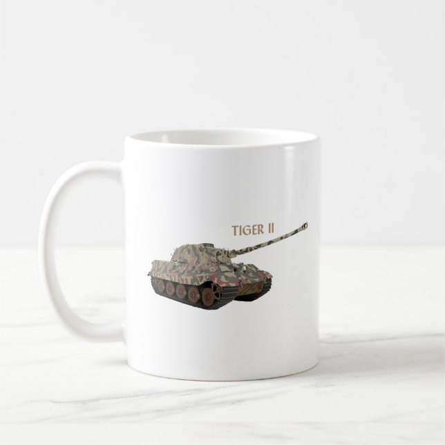 Tiger II German WW2 Battle Tank Coffee Mug (Left)