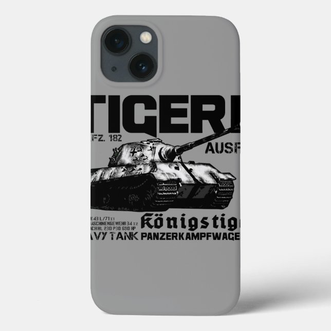 Tiger II iPhone / iPad case (Back)