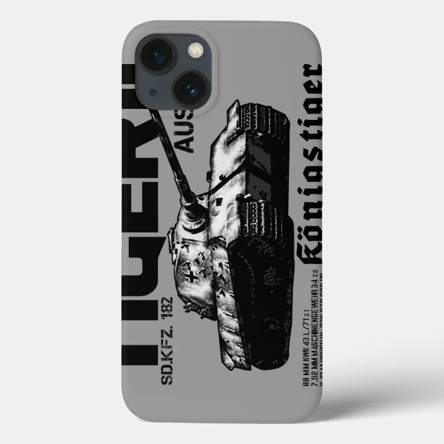 Tiger II iPhone / iPad case (Back)