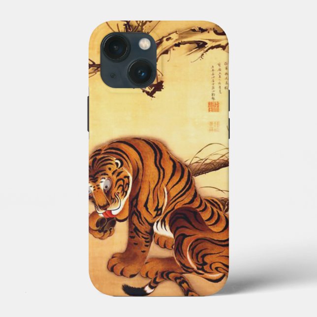 Tiger Illustration by Ito Jakuchu Case-Mate iPhone Case (Back)